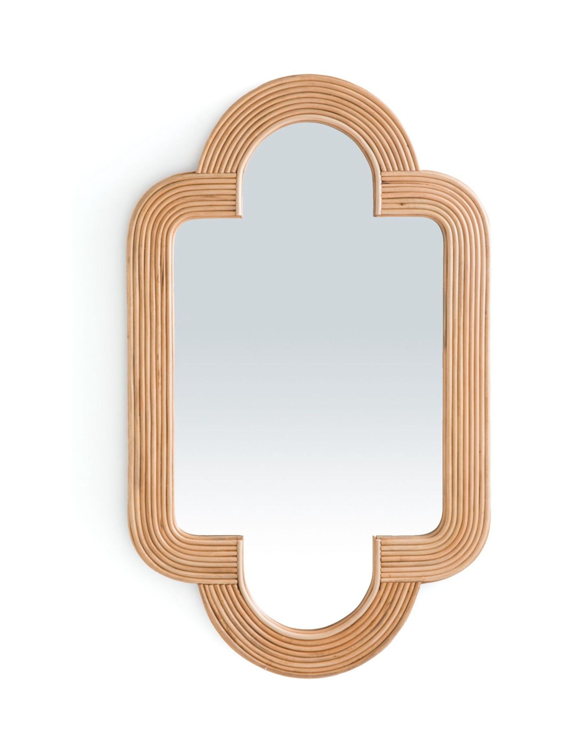 La Redoute Intérieurs Natural Rivia 120 x 73cm Rattan Mirror
