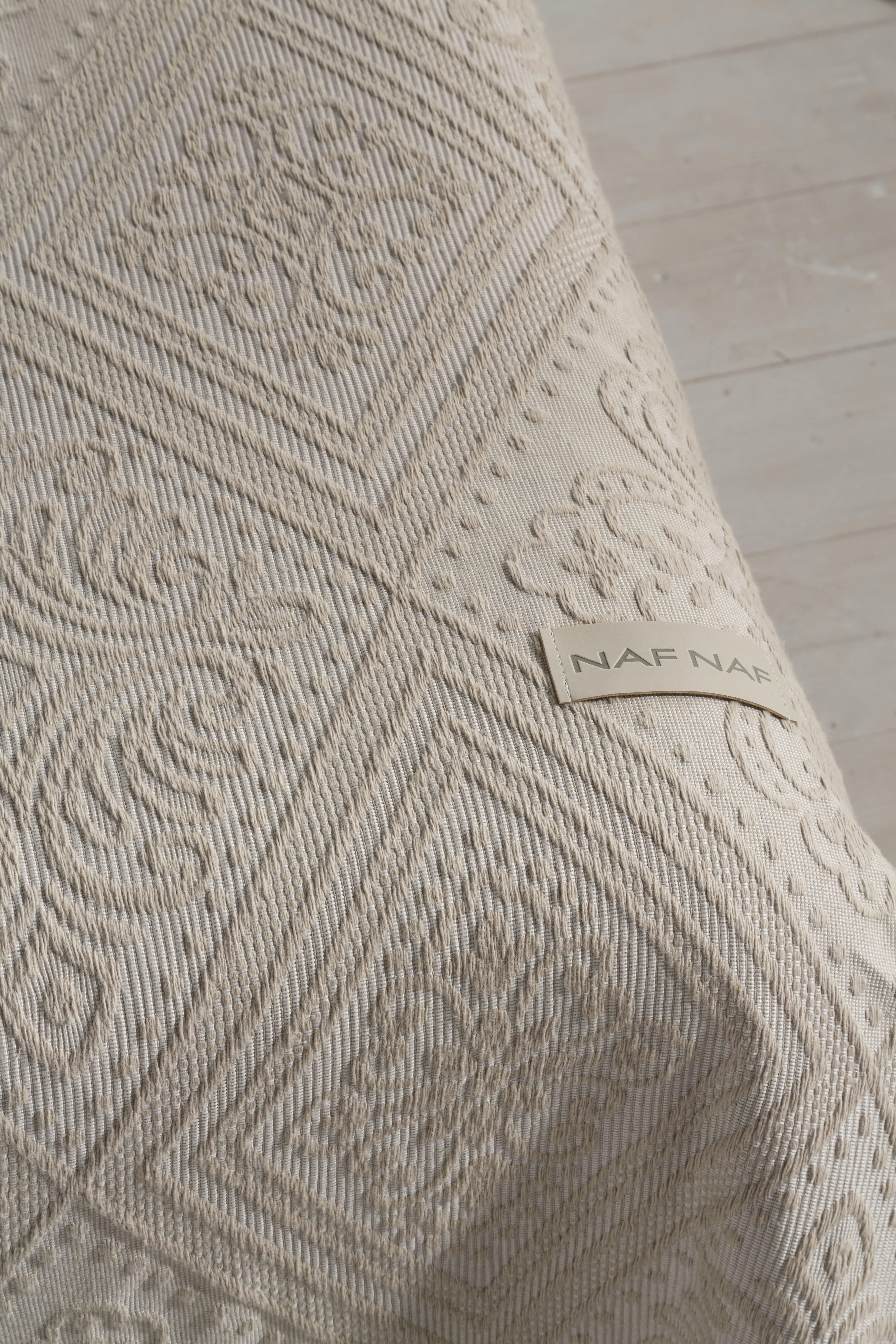 BRIANCE CL - Couvre lit en coton beige 250x270