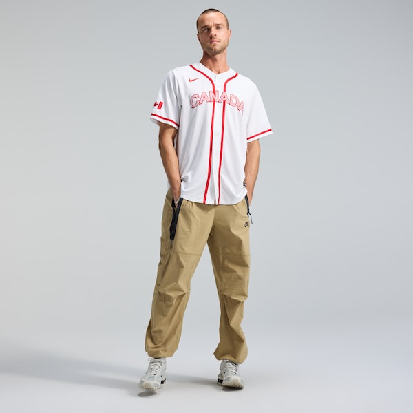 Canada Baseball Nike 2026 World Baseball Classic Home Stadium Jersey - White