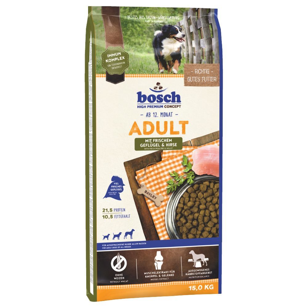bosch Adult Poultry & Millet Dry Dog Food