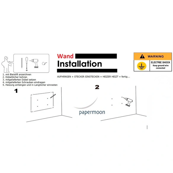 Infrarotheizung »EcoHeat - Vintage Prohibition Bar«, Matt-Effekt