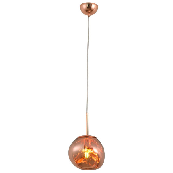 LAMPA WISZĄCA ognista GLAM S 18 cm miedziana
