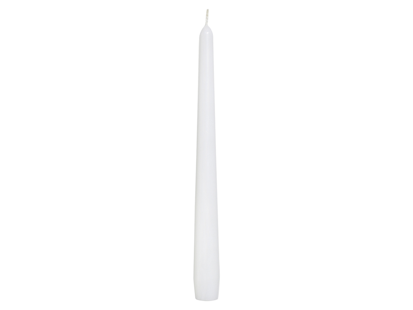 Świeca szpica 1 szt. 24,5 cm biała