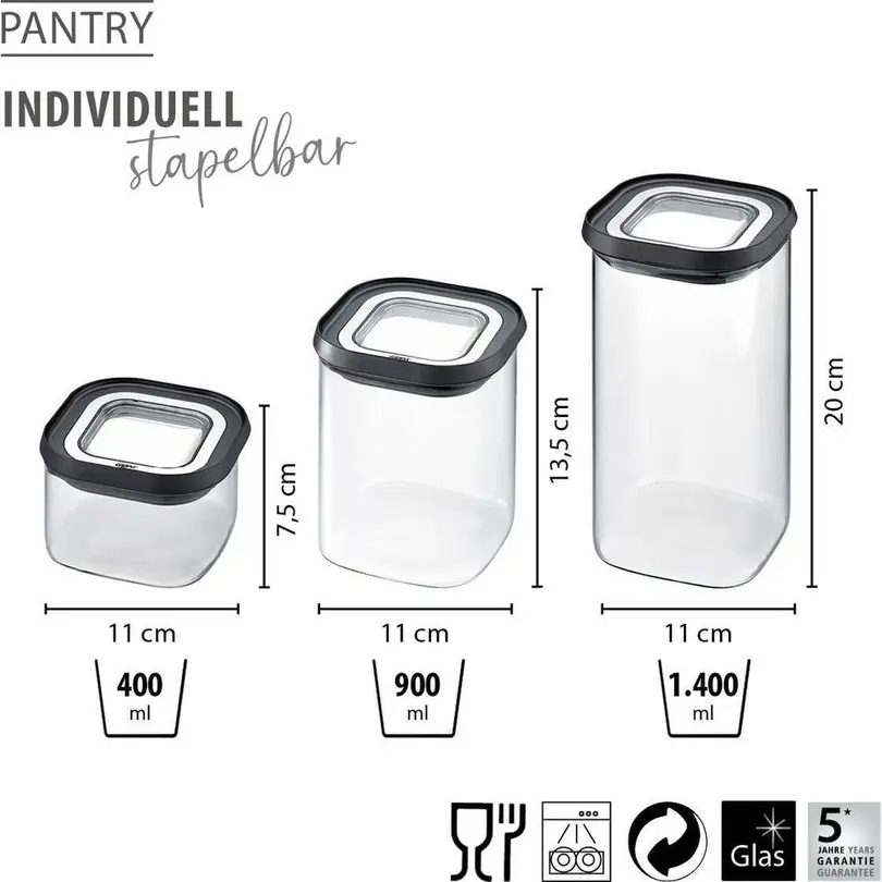 Vorratsdose 3er-Set Pantry