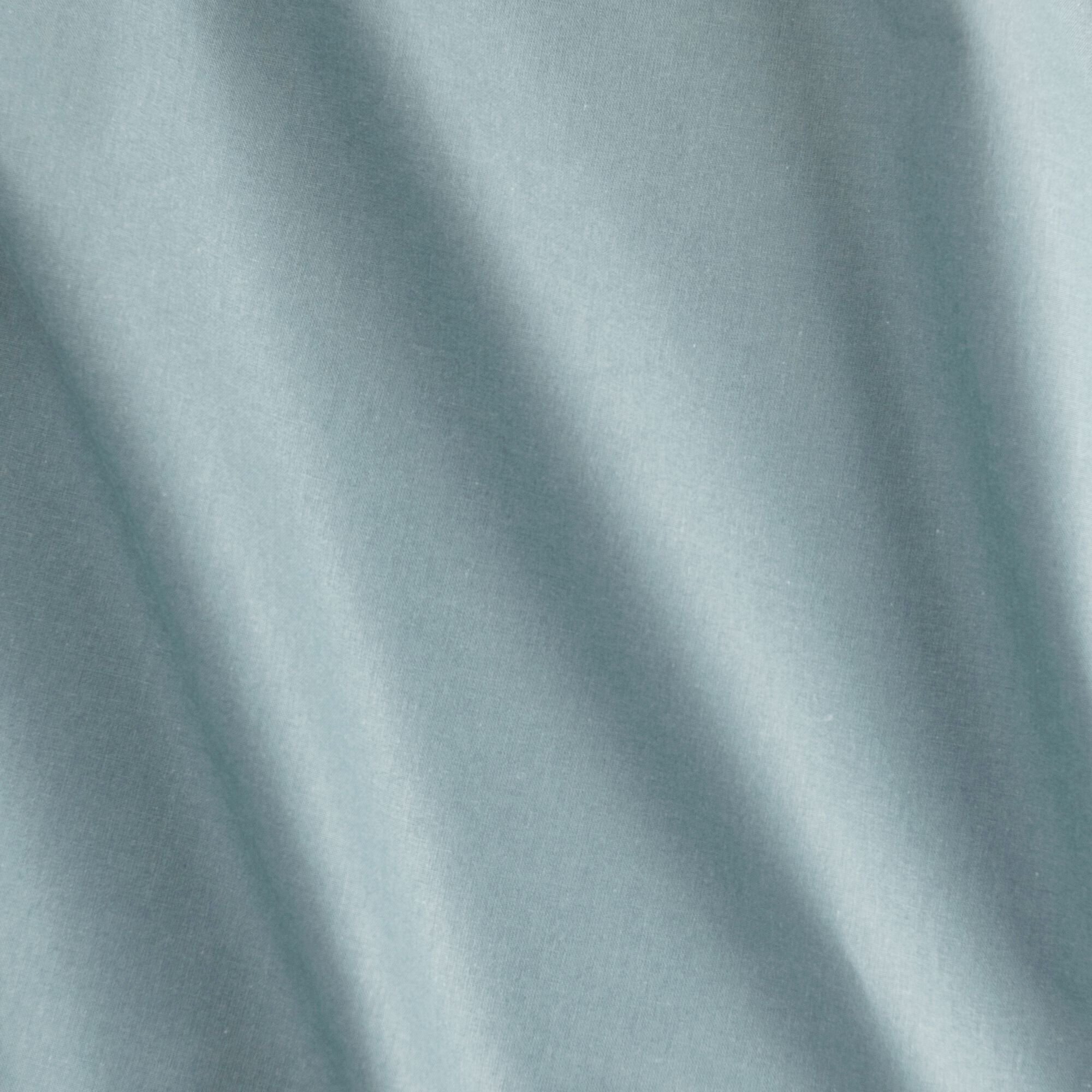 EOLI - Drap housse en coton 200x90cm B20cm - bleu calaluna