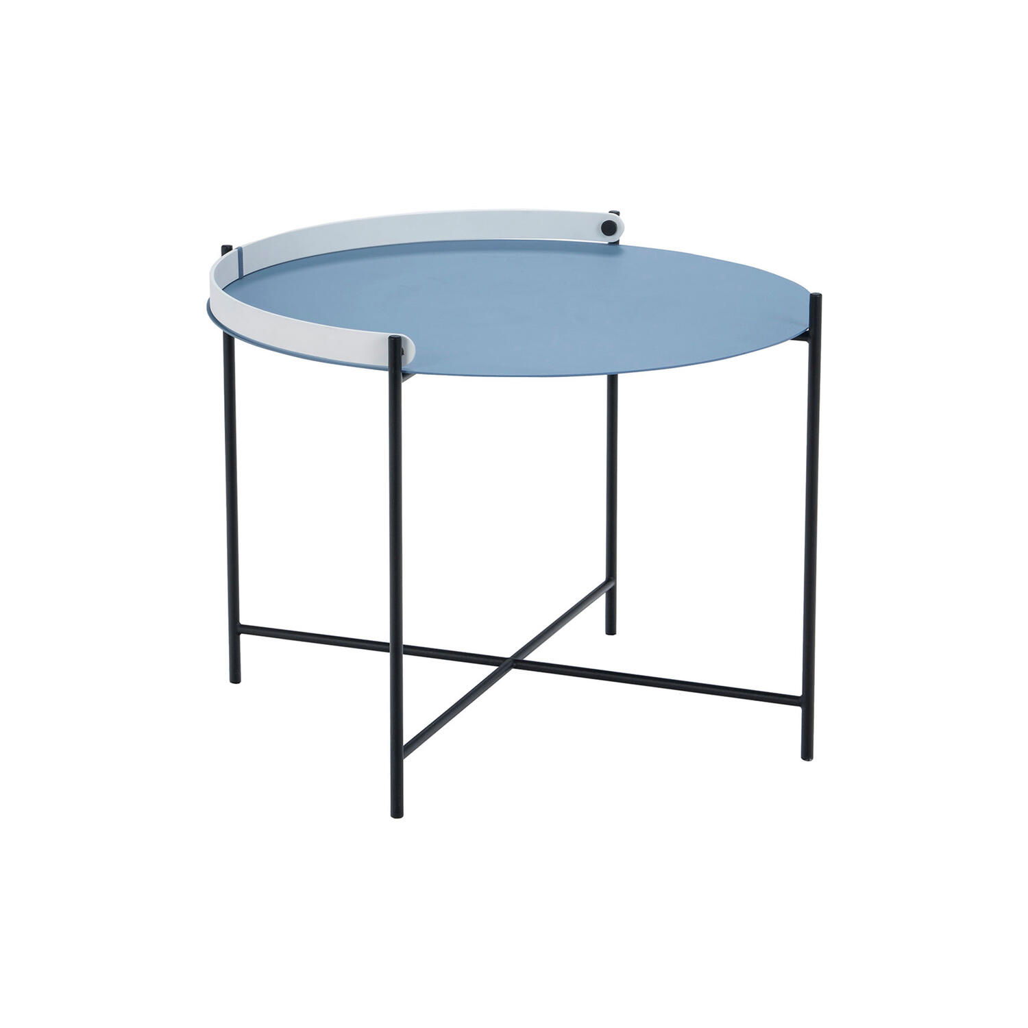 EDGE bakkebord, pigeon blue/white