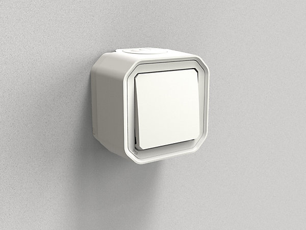 Interrupteur va et vient Legrand Plexo blanc