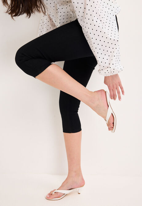 Womens Black Kate Cropped Jeggings