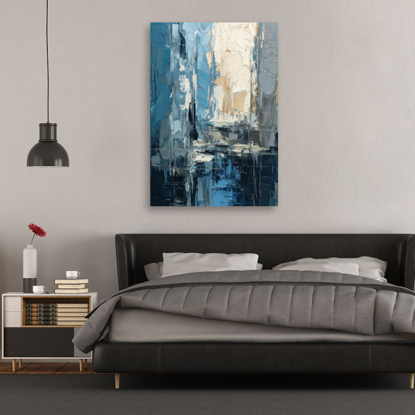 Feeby Obraz na płótnie, Abstrakcja Miasto Akwarela 40x60