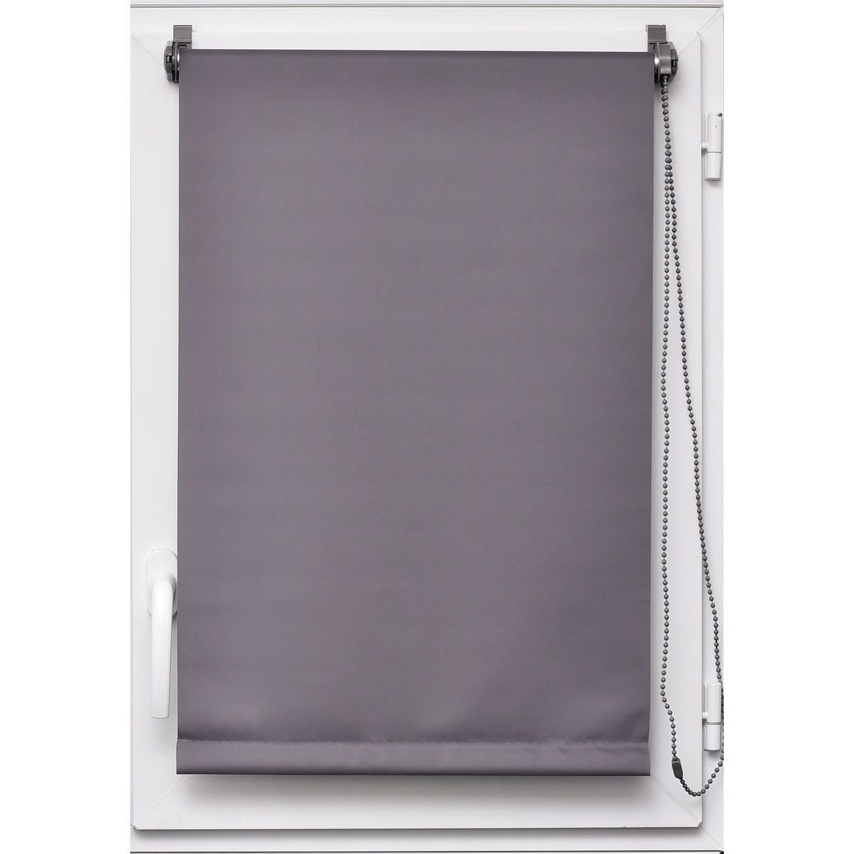 Estore em tecido opaco cinza 117x180cm