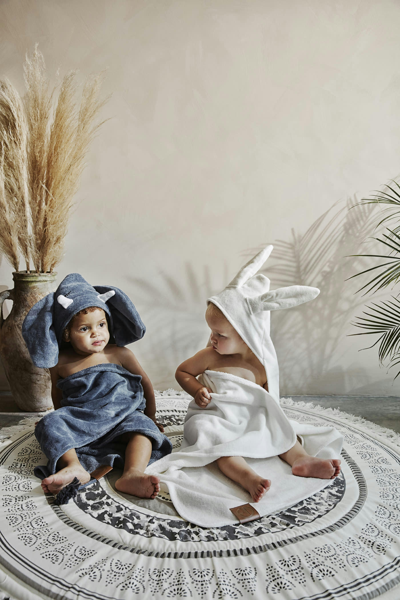 - Cape de bain lapin  Blanc