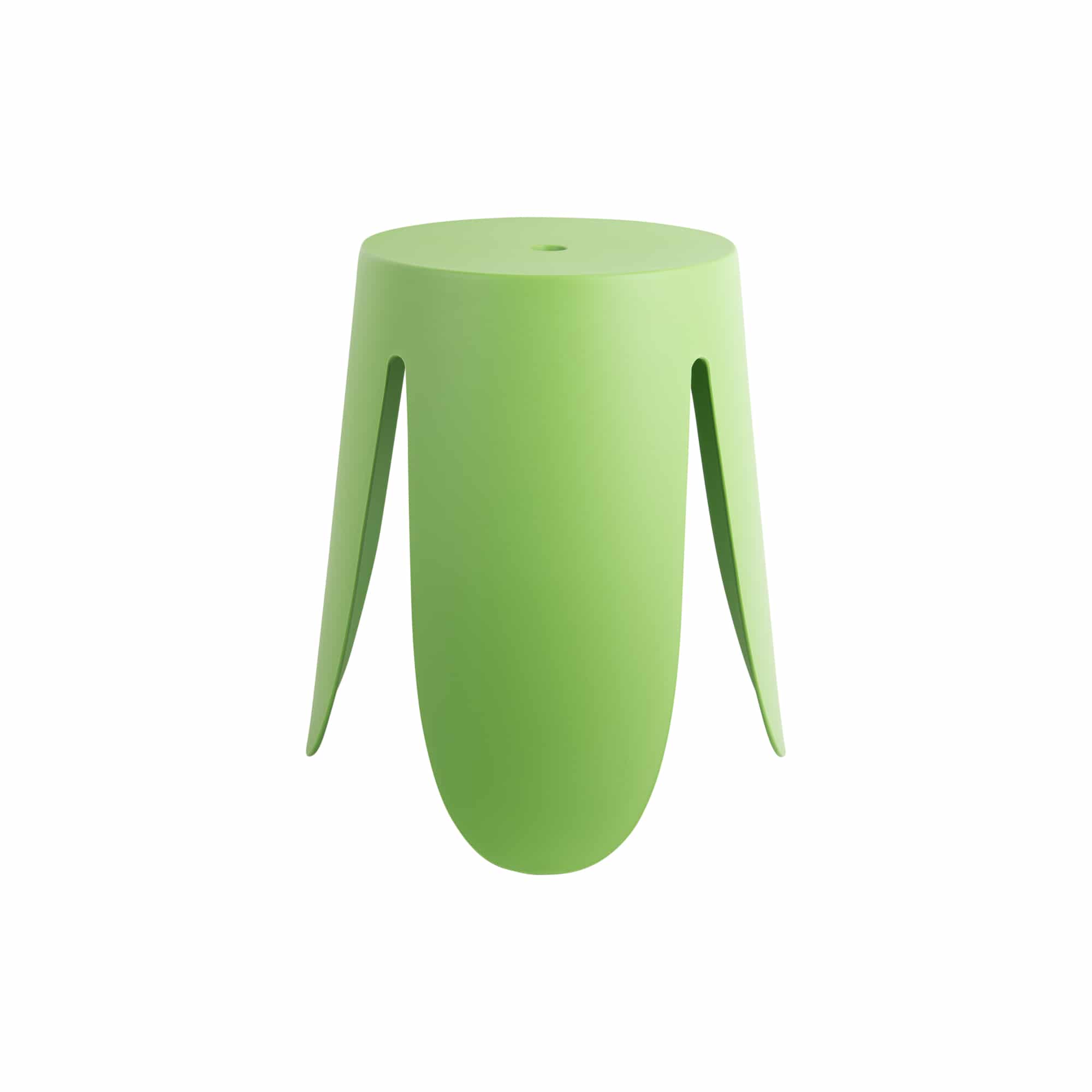 Leitmotiv poef Stool Ravish - groen - Ø43cm