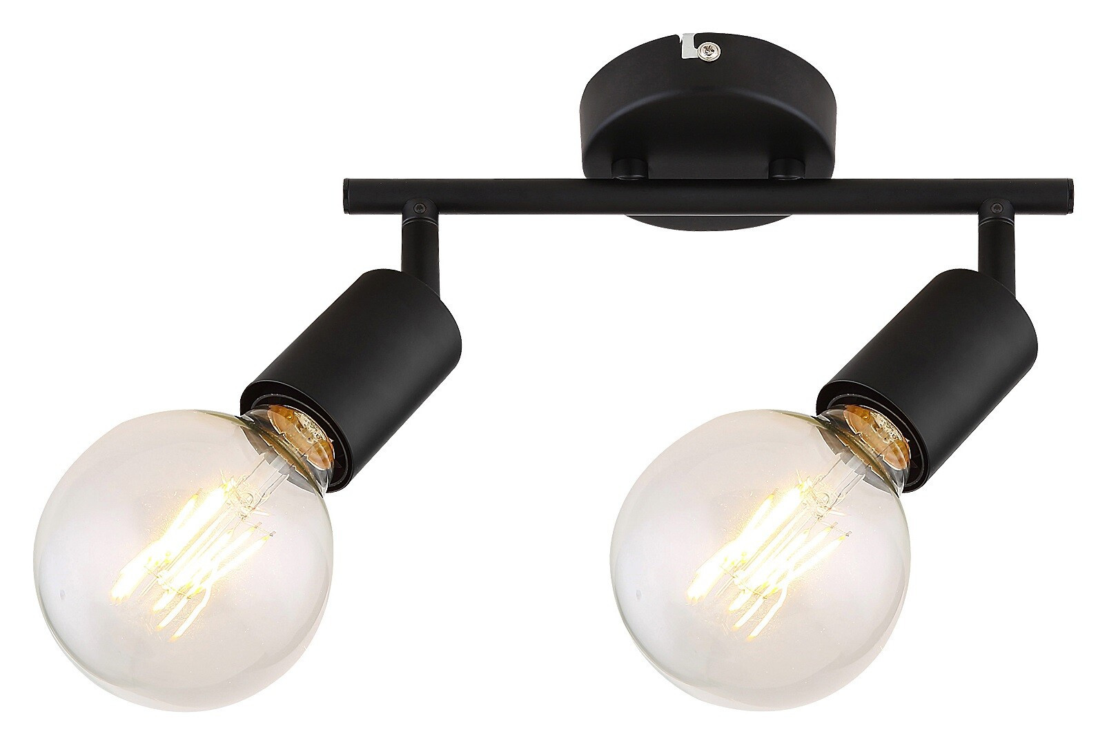 Reflektor sufitowy czarny Lamar 2xE27x40W wym:12,5x27,5x12,5cm Rabalux