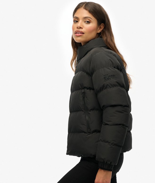 Non Hooded Sports Puffer Jacket