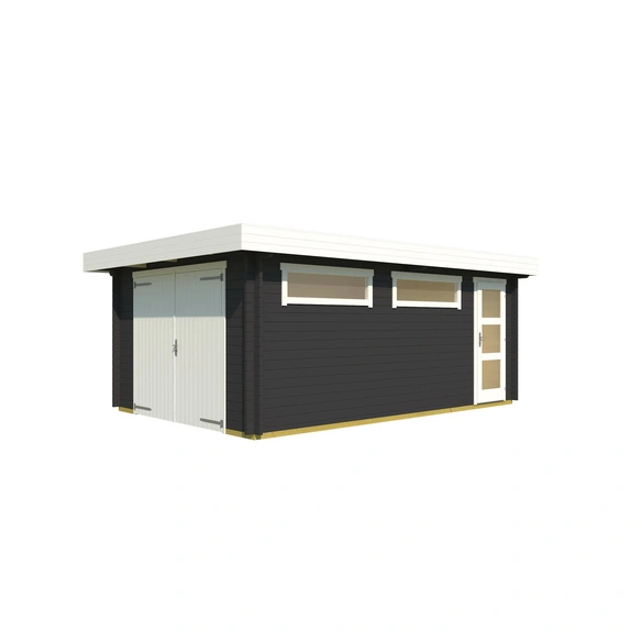 Garage, BxT: 422,7 x 600 cm, holz