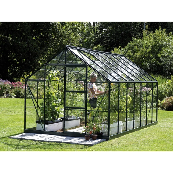 Gewächshaus »Merkur«, 11,5 m², Aluminium/ESG Glas, winterfest
