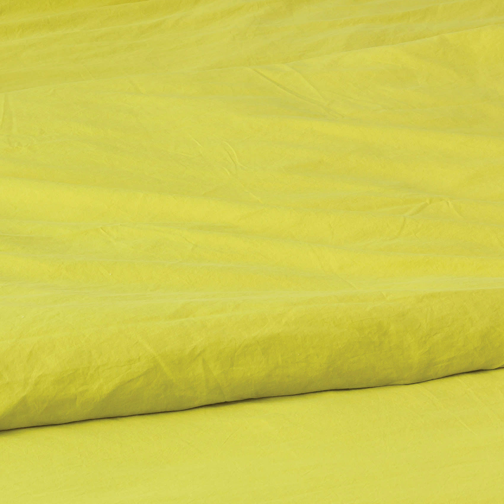 - Taie d'oreiller en coton lavé jaune 50x70 cm