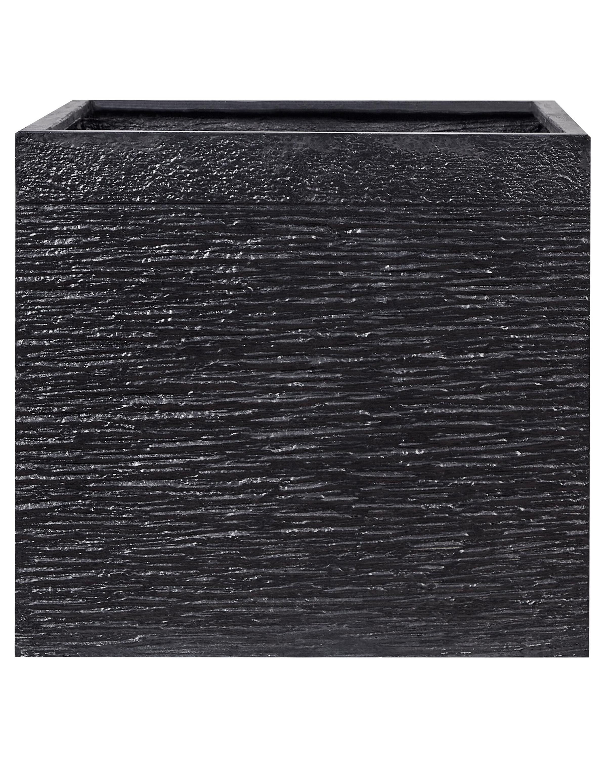 Plant Pot PAROS 50 cm Black