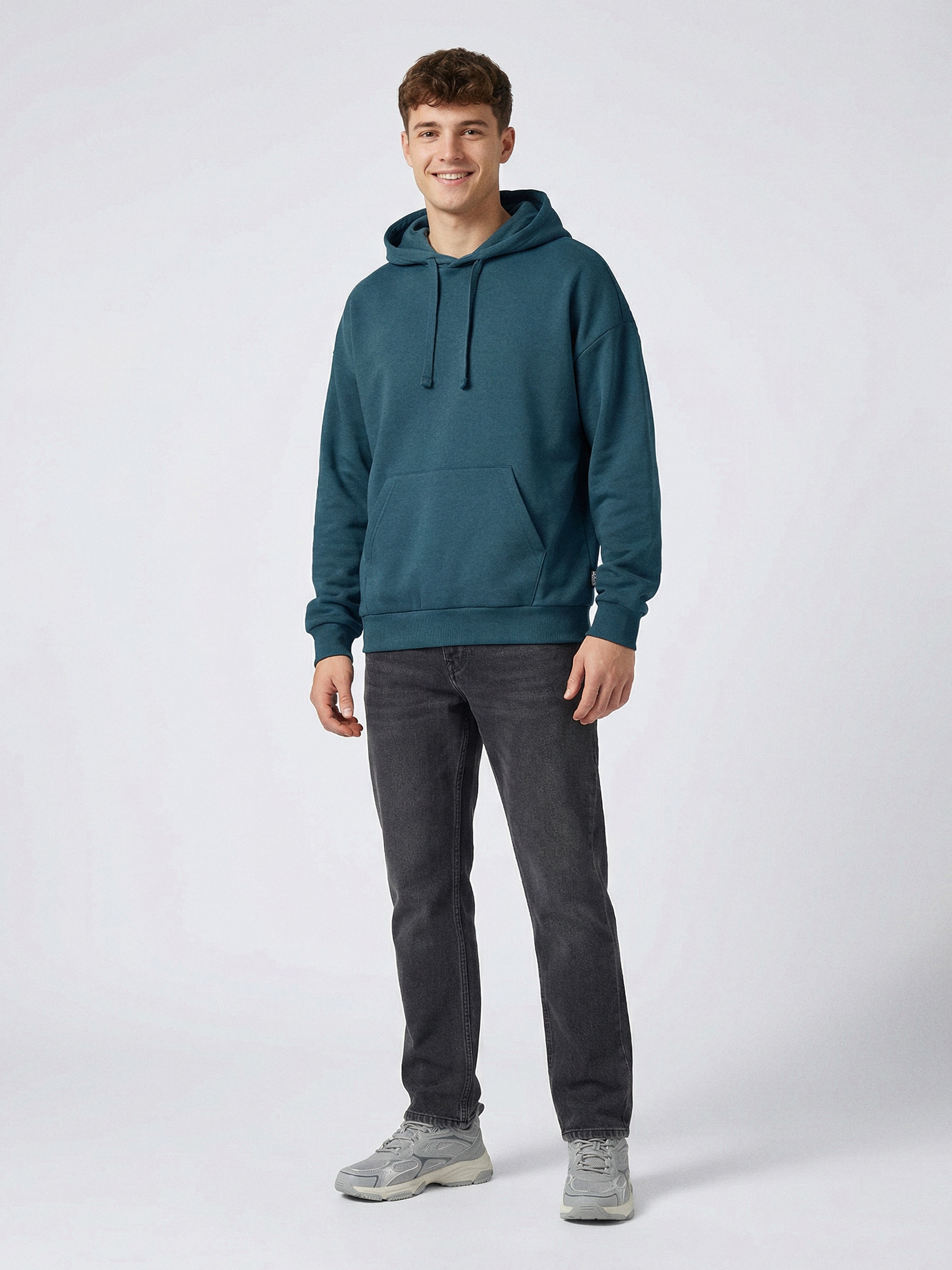 Bluza z kapturem z domieszką bawełny