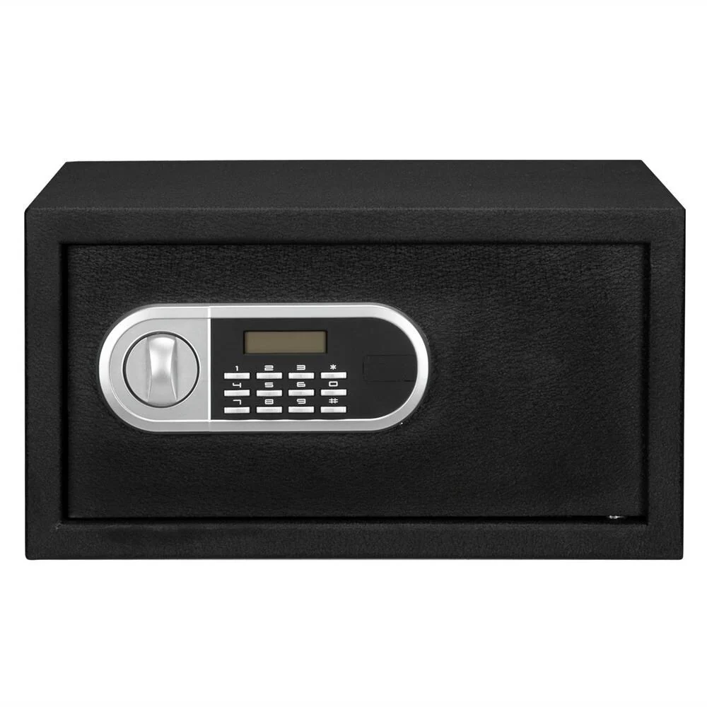 17 Digital Safe Box with 2 keys,Steel Plate Storage Cabinet,Black - N/A