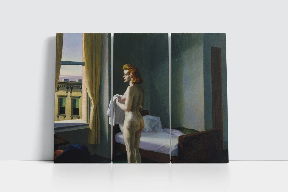 Morning in a City-Edward Hopper,office Decor,Exhibition Poster,American Realism,Giclee fine print,Modern art,giclee print in various sizes