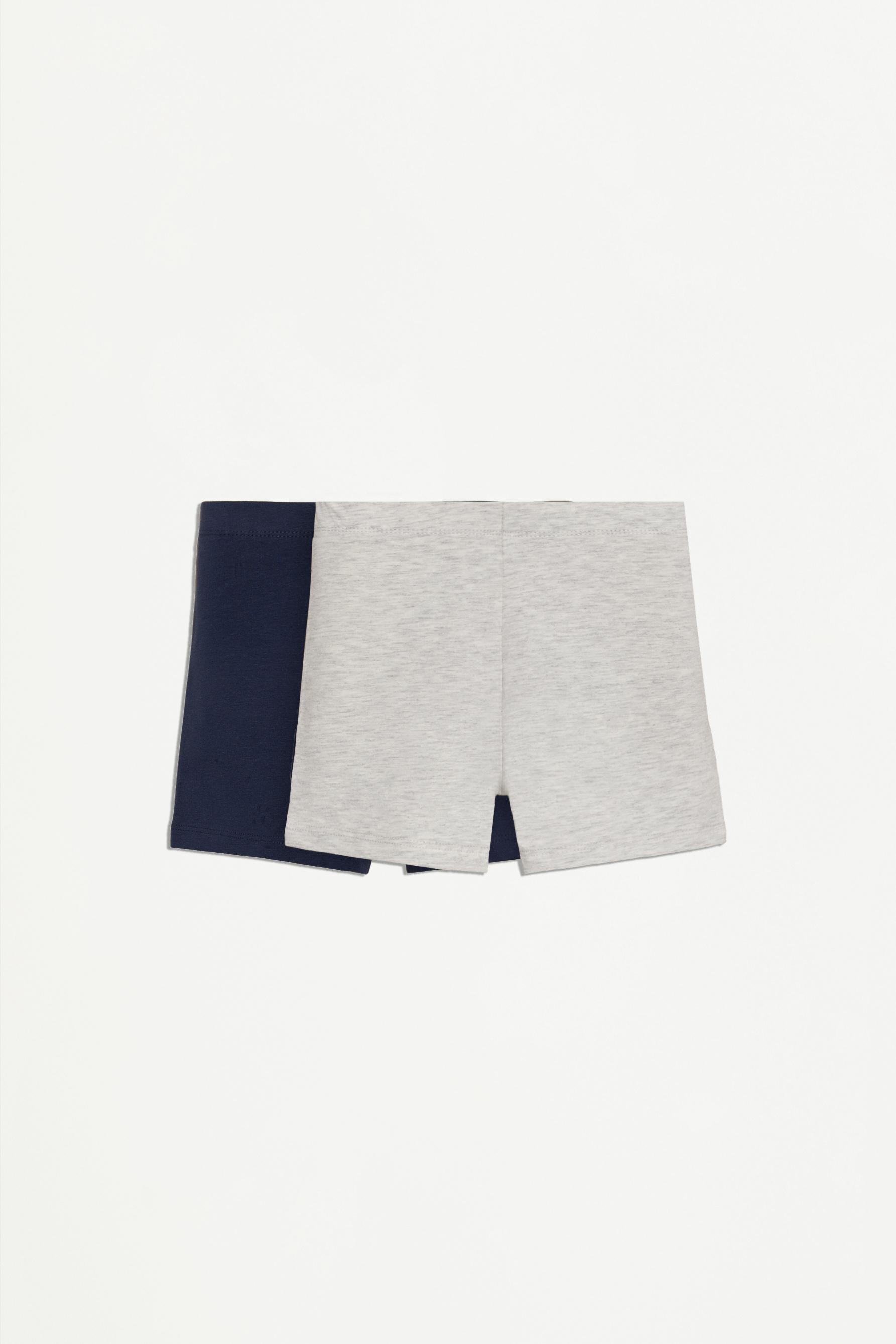 Pack 2 leggings cortos lisos