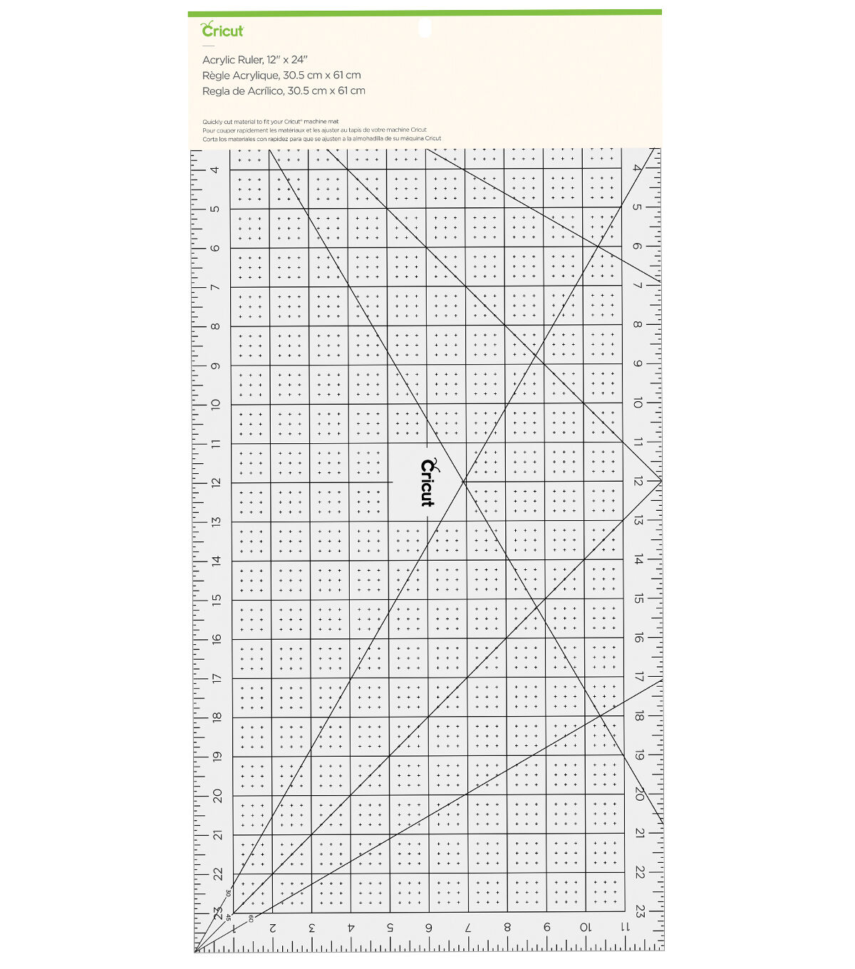 Cricut 12 x 24 Clear Acrylic Ruler