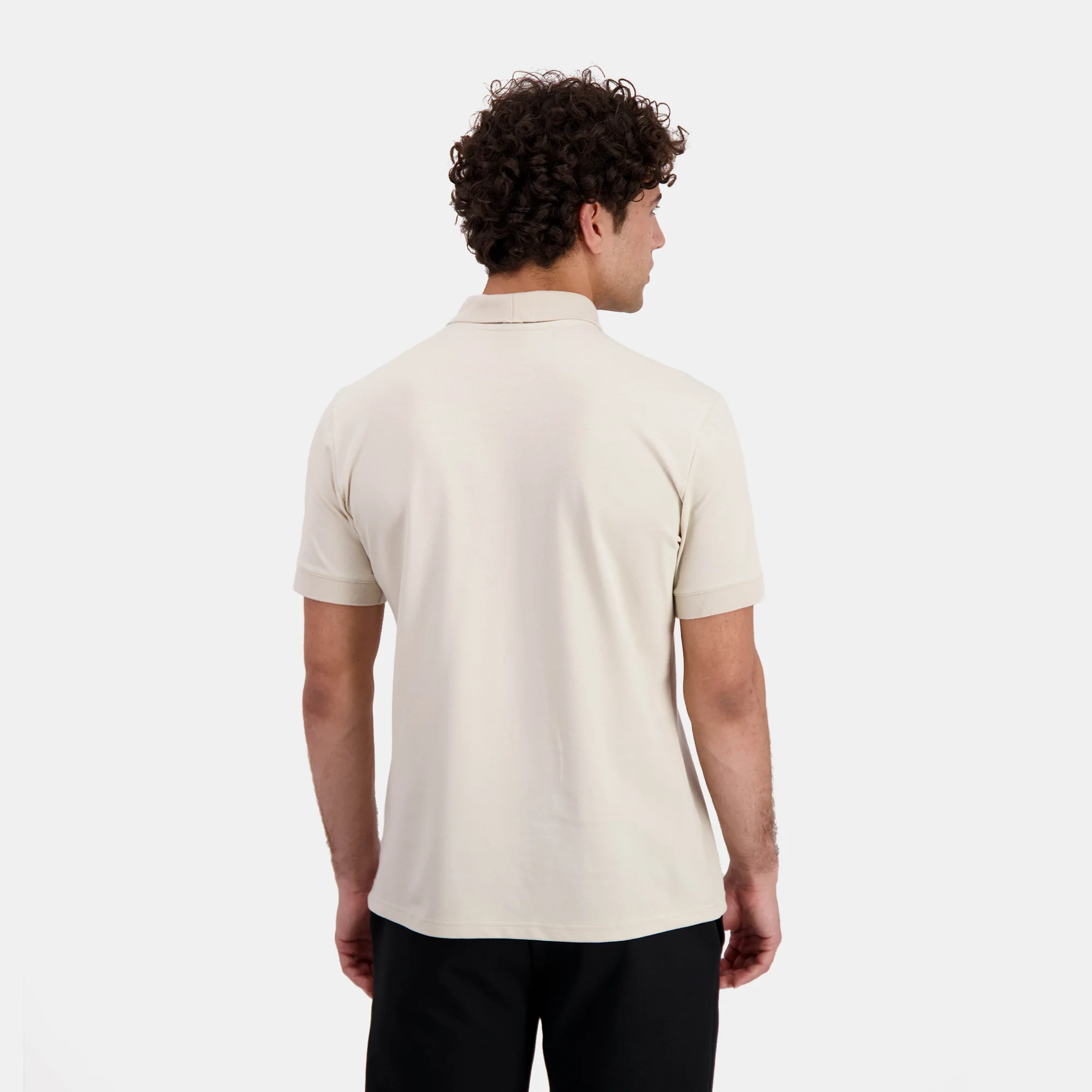 Polo Essentiel effet piqué en jersey