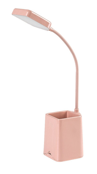 Lampka biurkowa nowoczesna ARVID różowo-biała LED 6W wys:37cm Rabalux