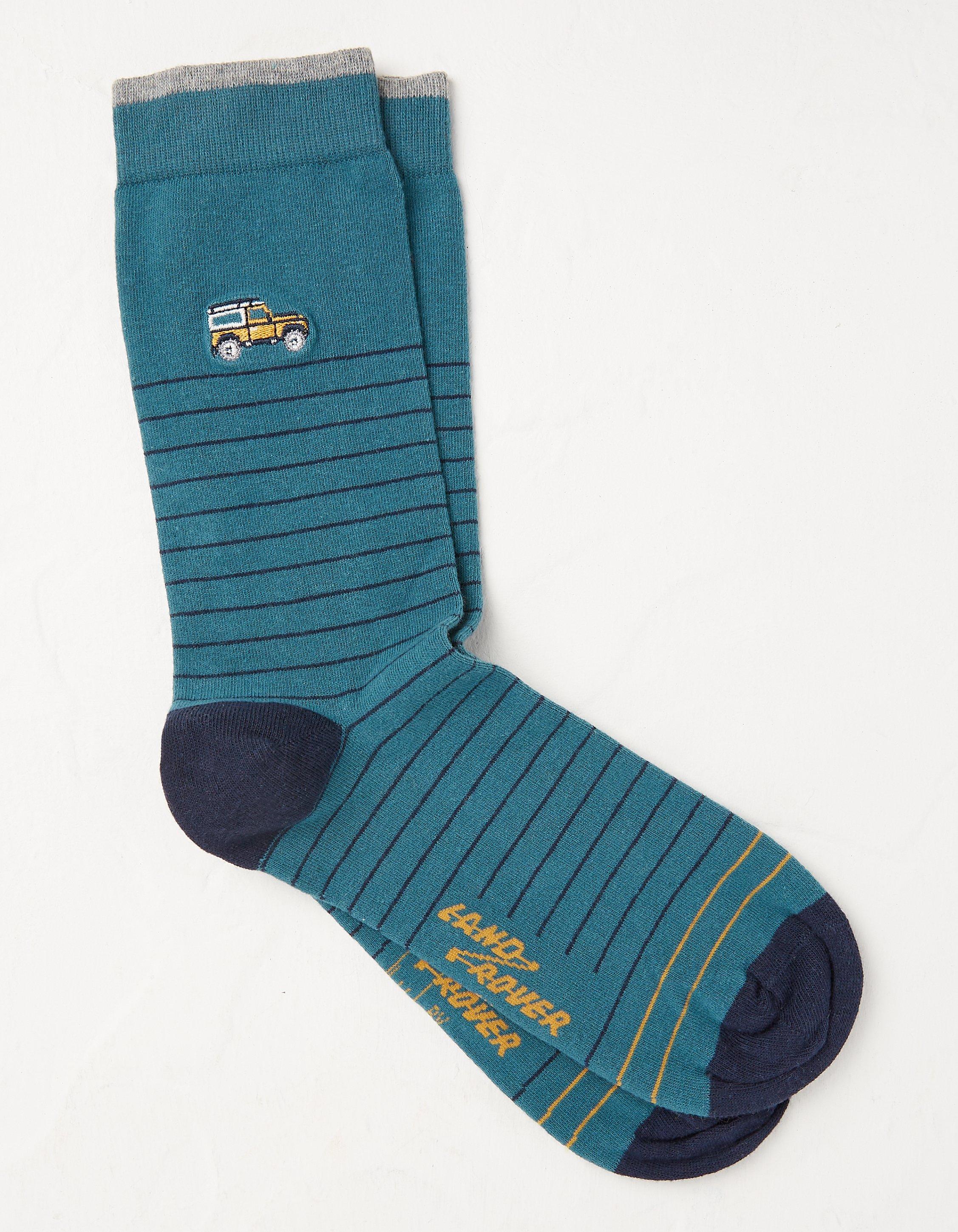 Embroidered Land Rover Socks
