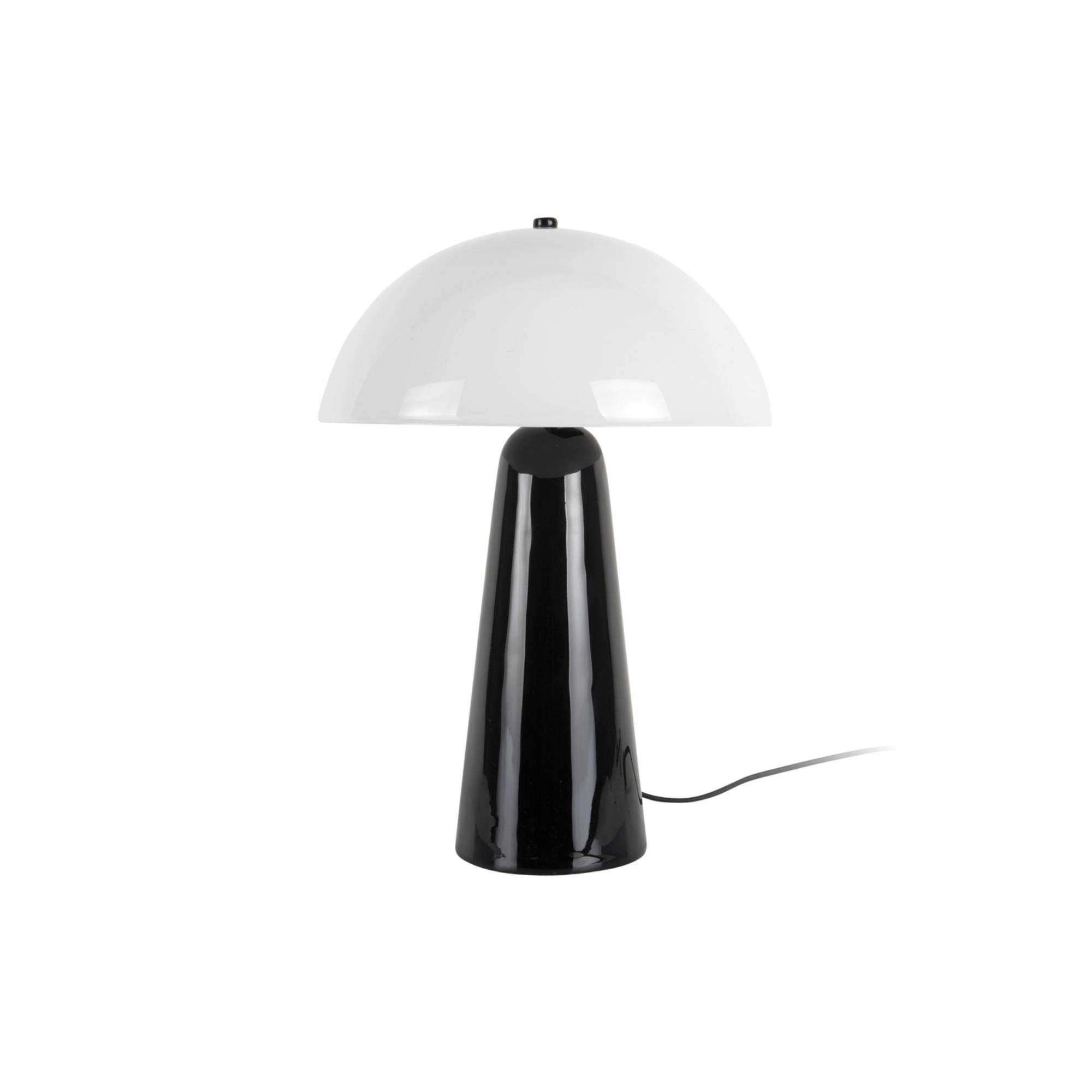 Leitmotiv tafellamp Vidrio Centro - zwart - 30xx42cm - Paddenstoellamp