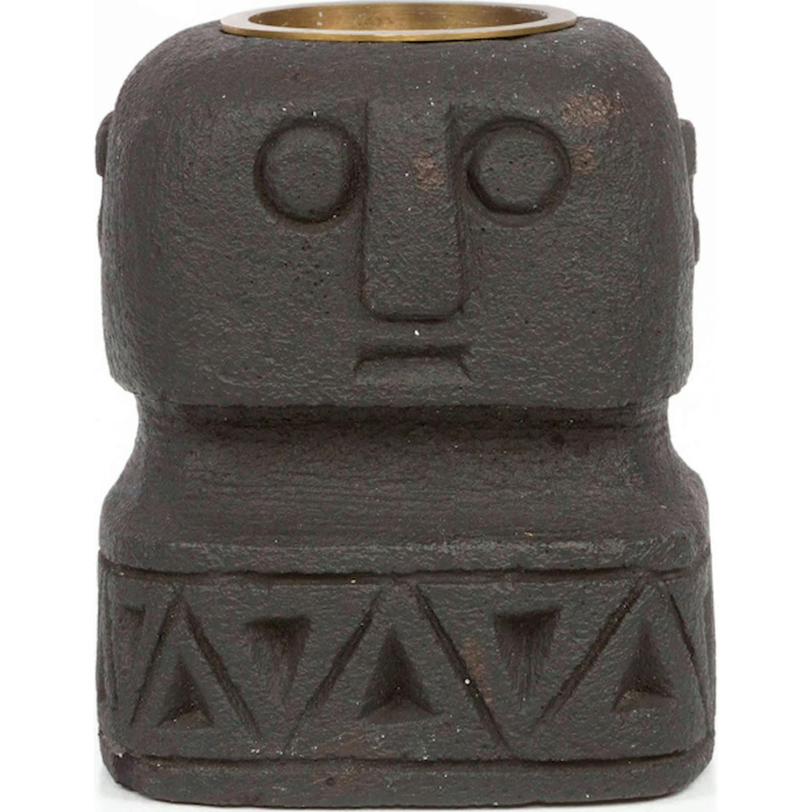 BALI BAZAR - Bougeoir Grès Noir