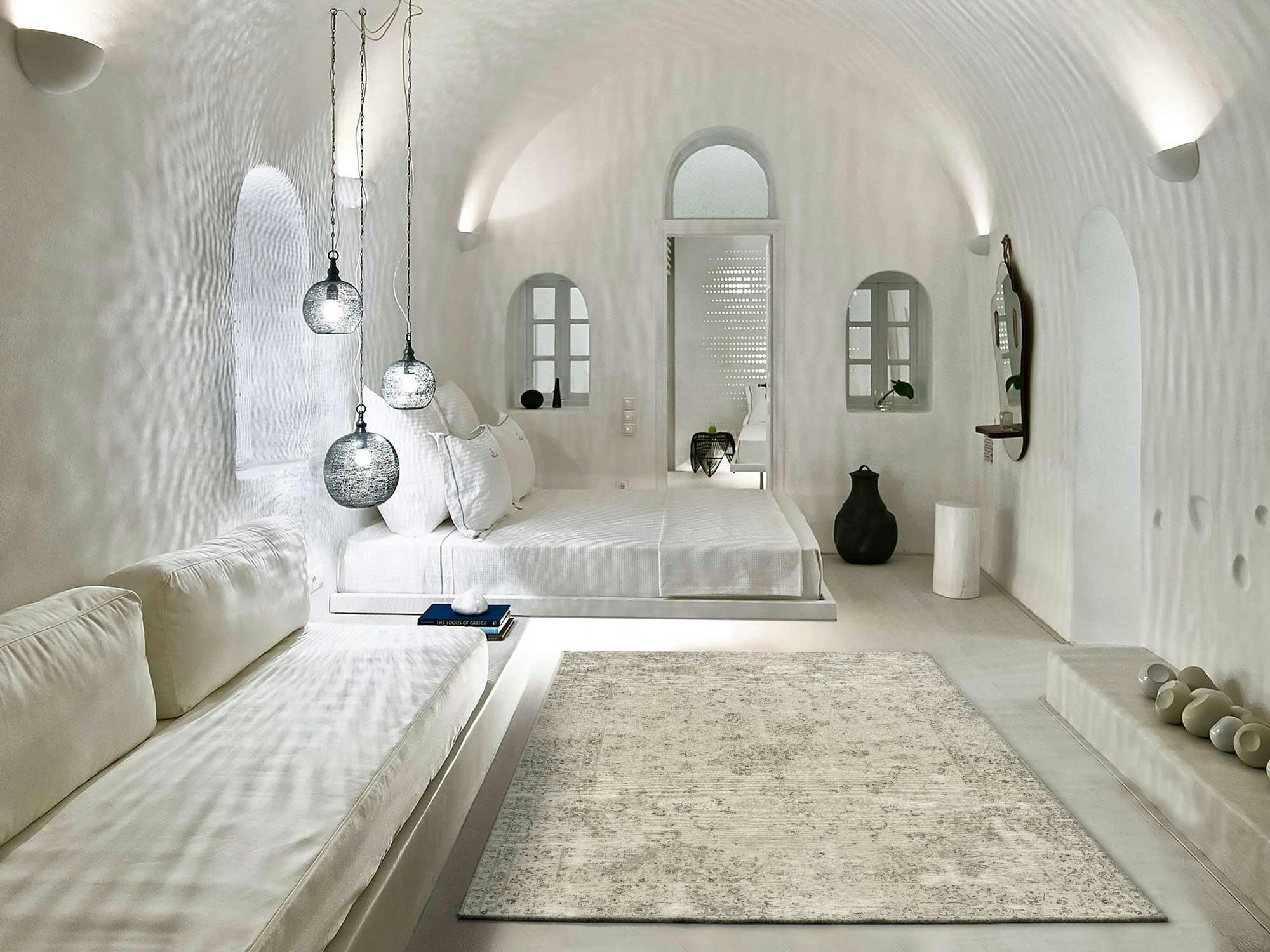 LEGACY - Tapis vintage en viscose dans les tons argentés, 160X230 cm