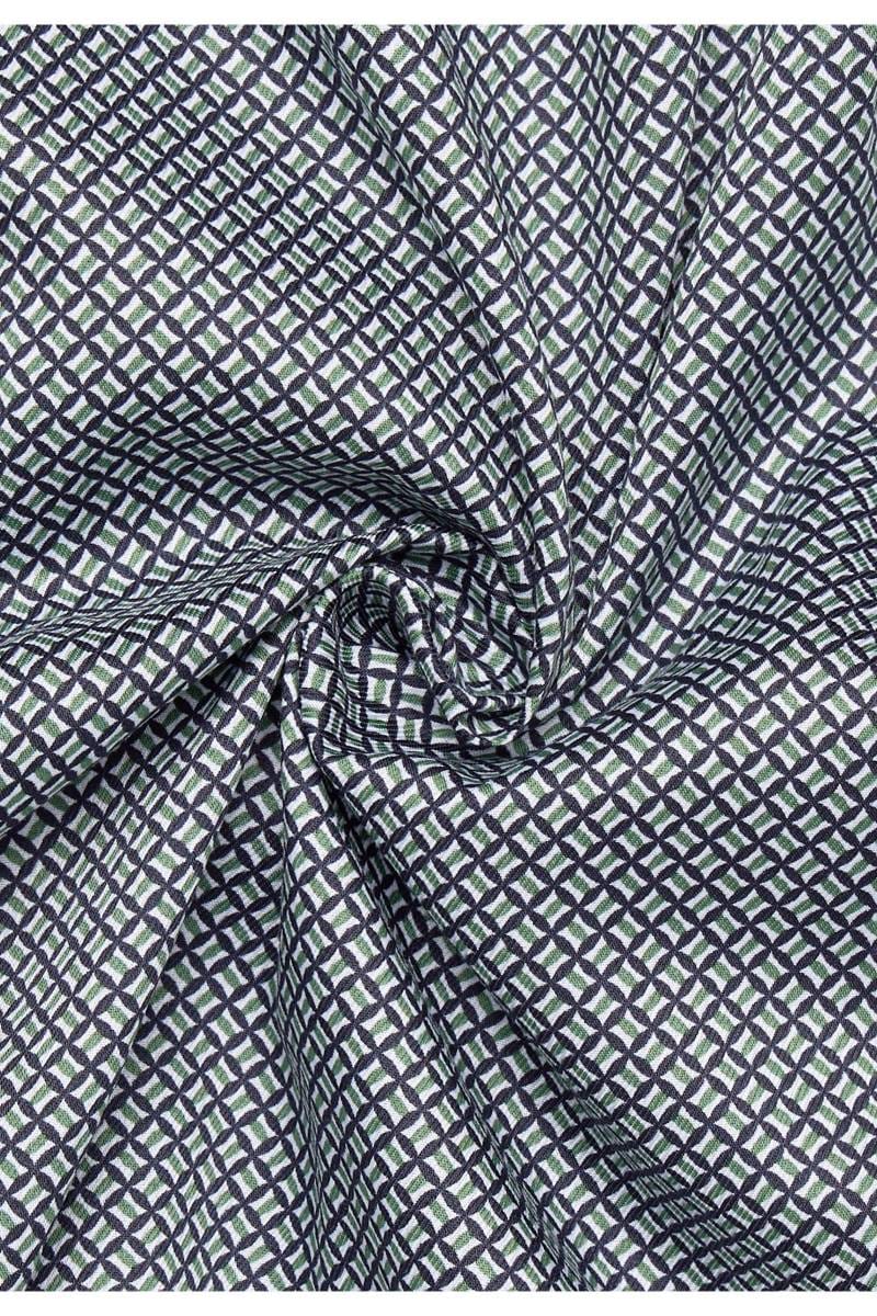 ETERNA Slim Fit Hemd grün, Bedruckt
