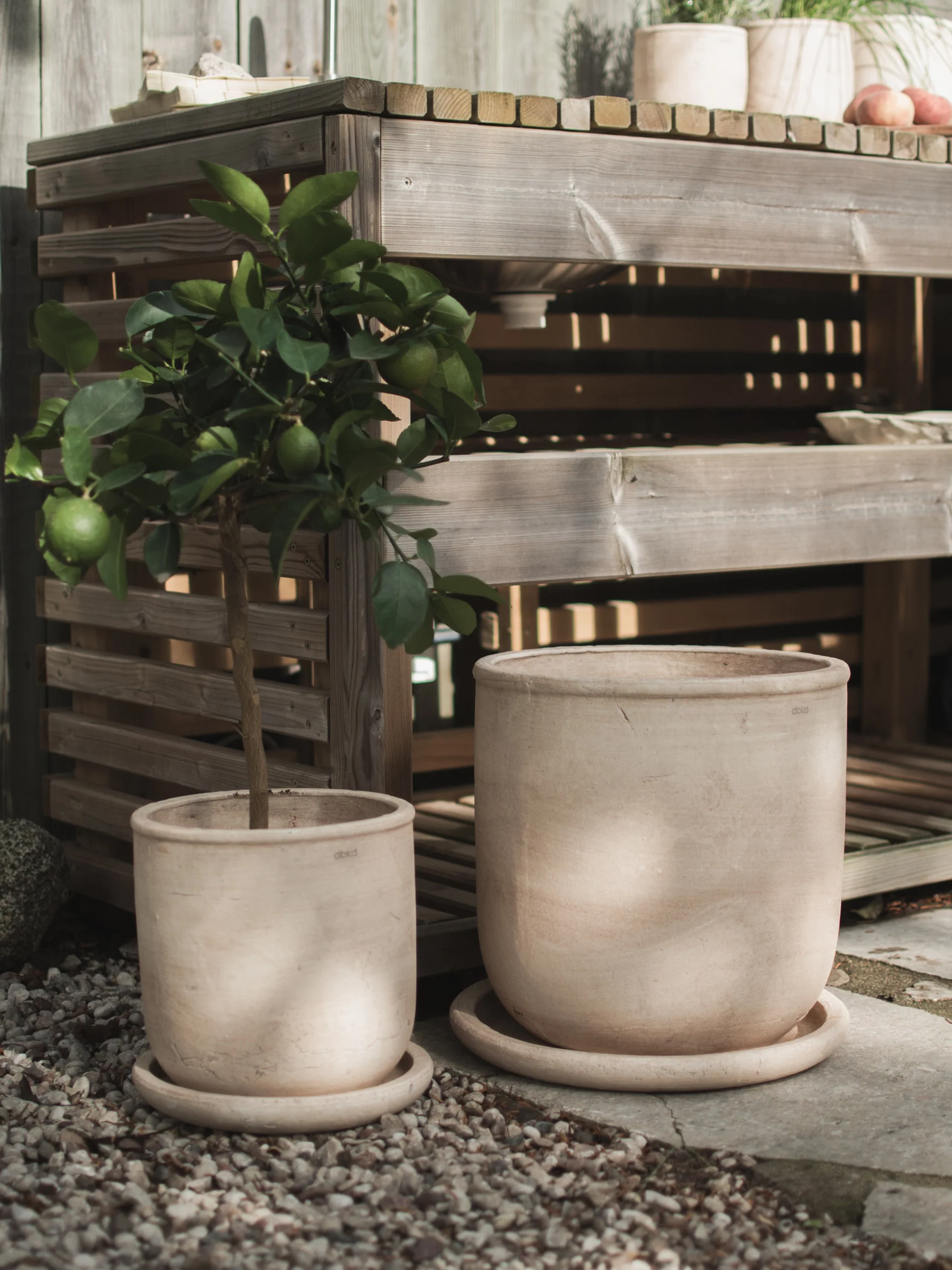 Outdoor-Blumentopf Terra aus Terrakotta, H 26 cm