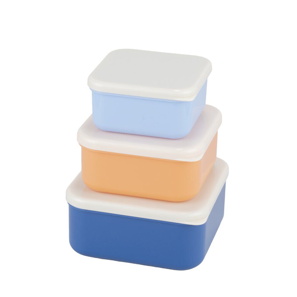 BoÎte de conservation x3 plastique coloré 250/390/580ml