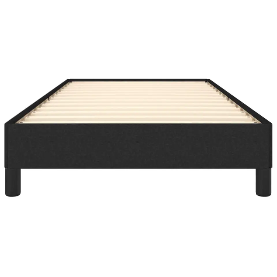 vidaXL - Bed frame met lattenbodem zonder matras - Zwart - Stof - 90x200 cm