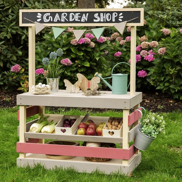 Verkaufsstand »Garden Friend«, Ab 3 Jahren, Zypressenholz