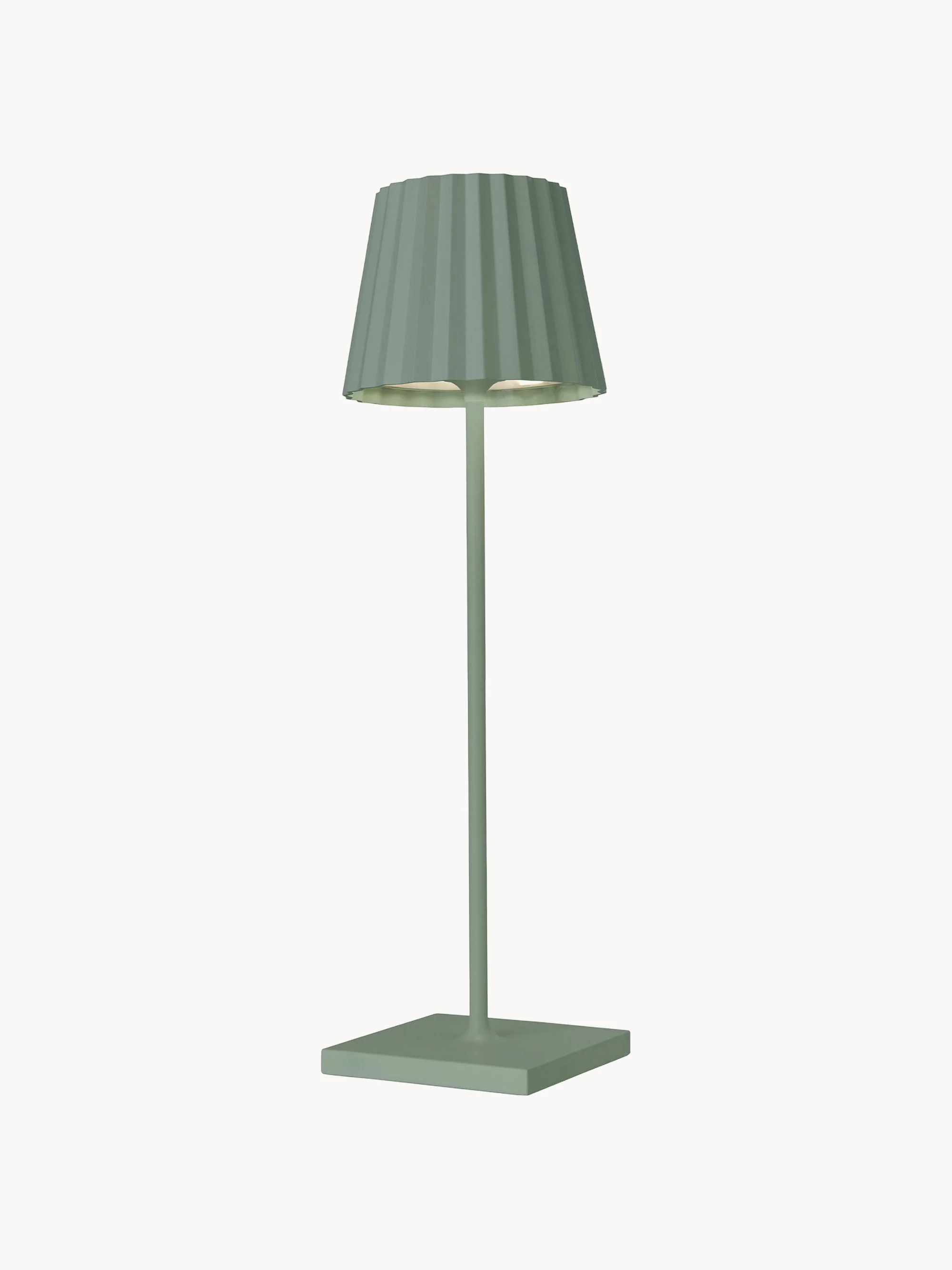 Mobile LED-Außentischlampe Troll RC, dimmbar