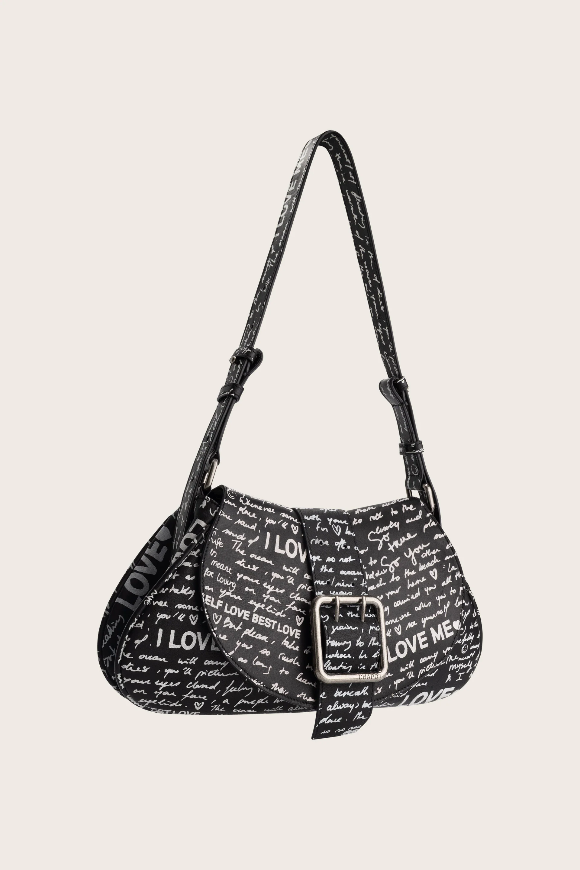 Chapot loveletter Bag | Black/Cosy White