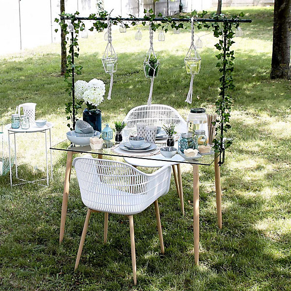 Barre ajustable pour décoration de table