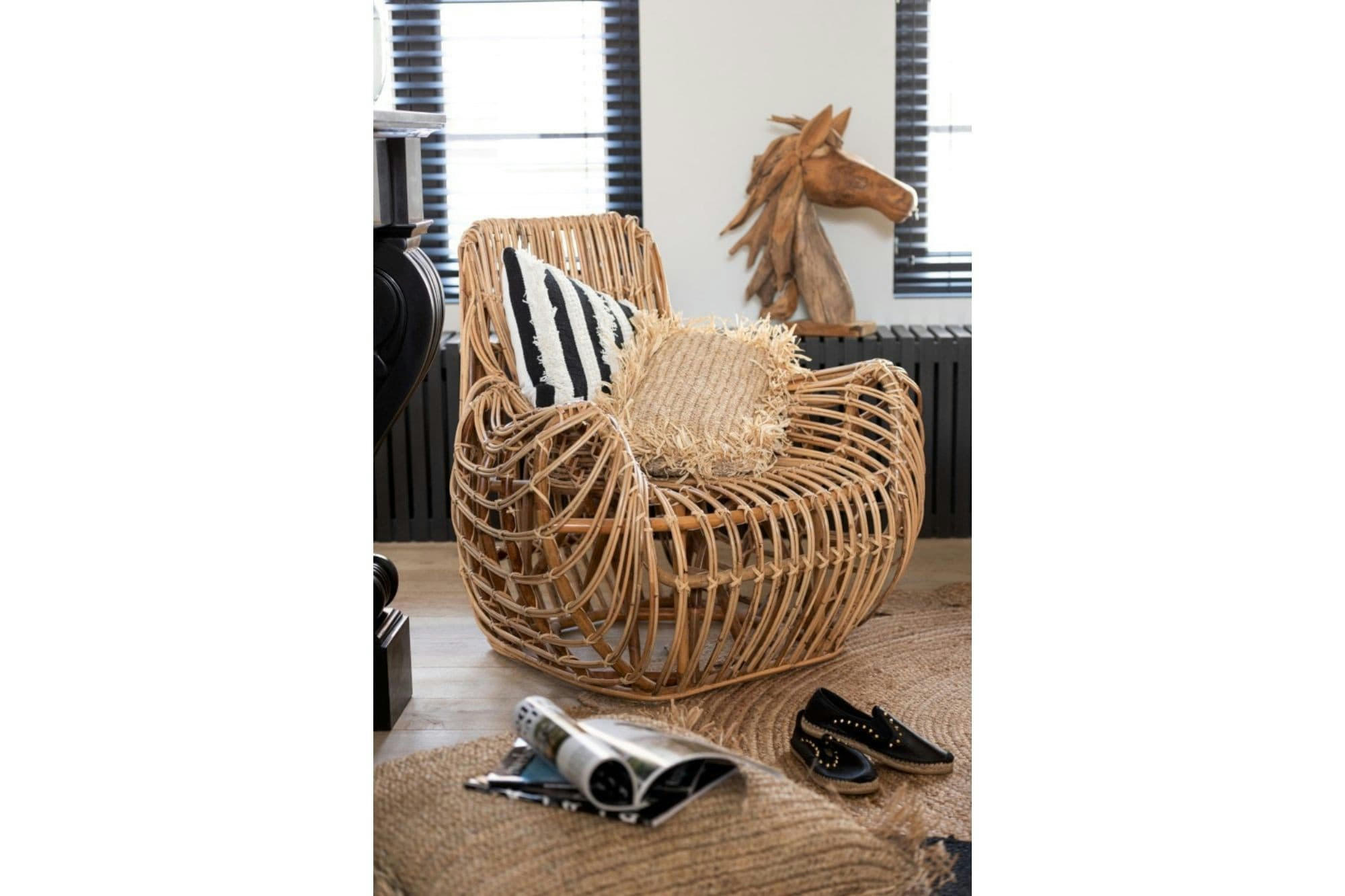 LOTUS - Fauteuil en rotin naturel