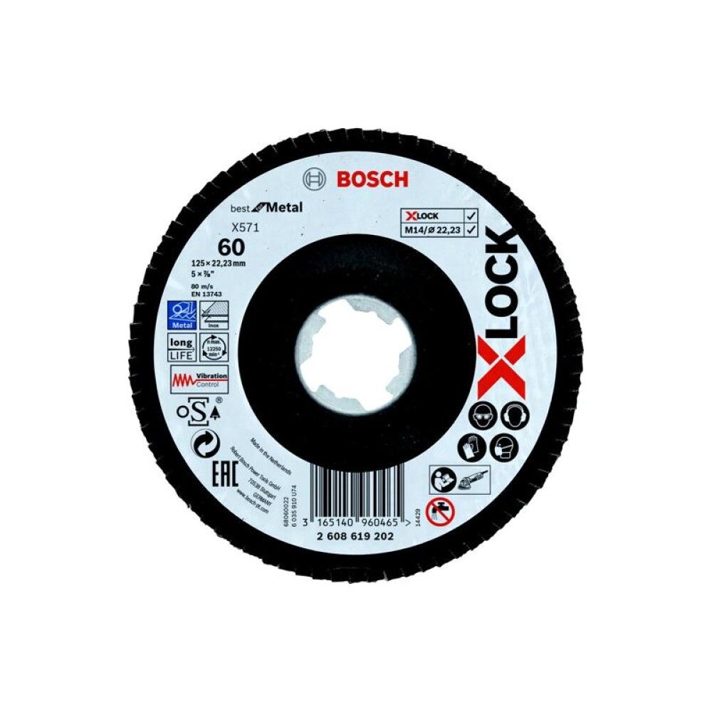 LAMELLSLIPSKIVE BOSCH K60 X-LOCK 125MM