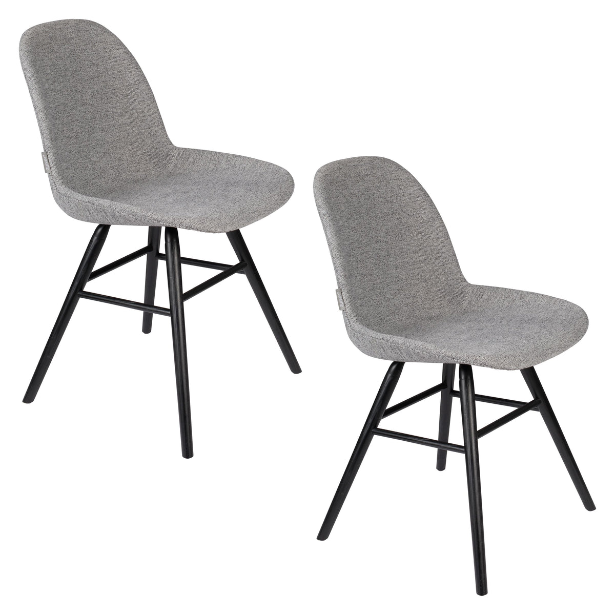 Zuiver Albert Kuip Soft Eetkamerstoelen Lichtgrijs - Set van 2
