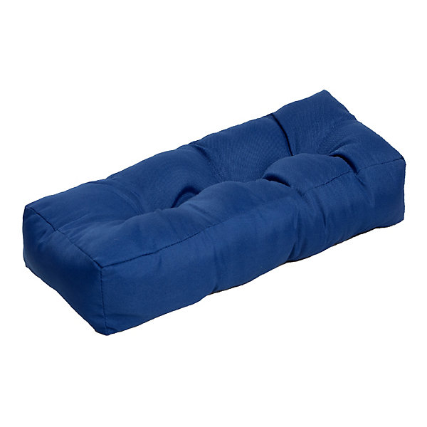 Coussin accoudoir bleu pour banquette palette L.58 x l.20 x ép.10 cm, Mykonos