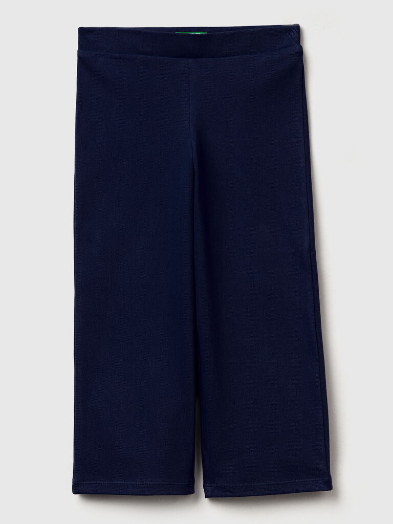 Stretch cotton trousers