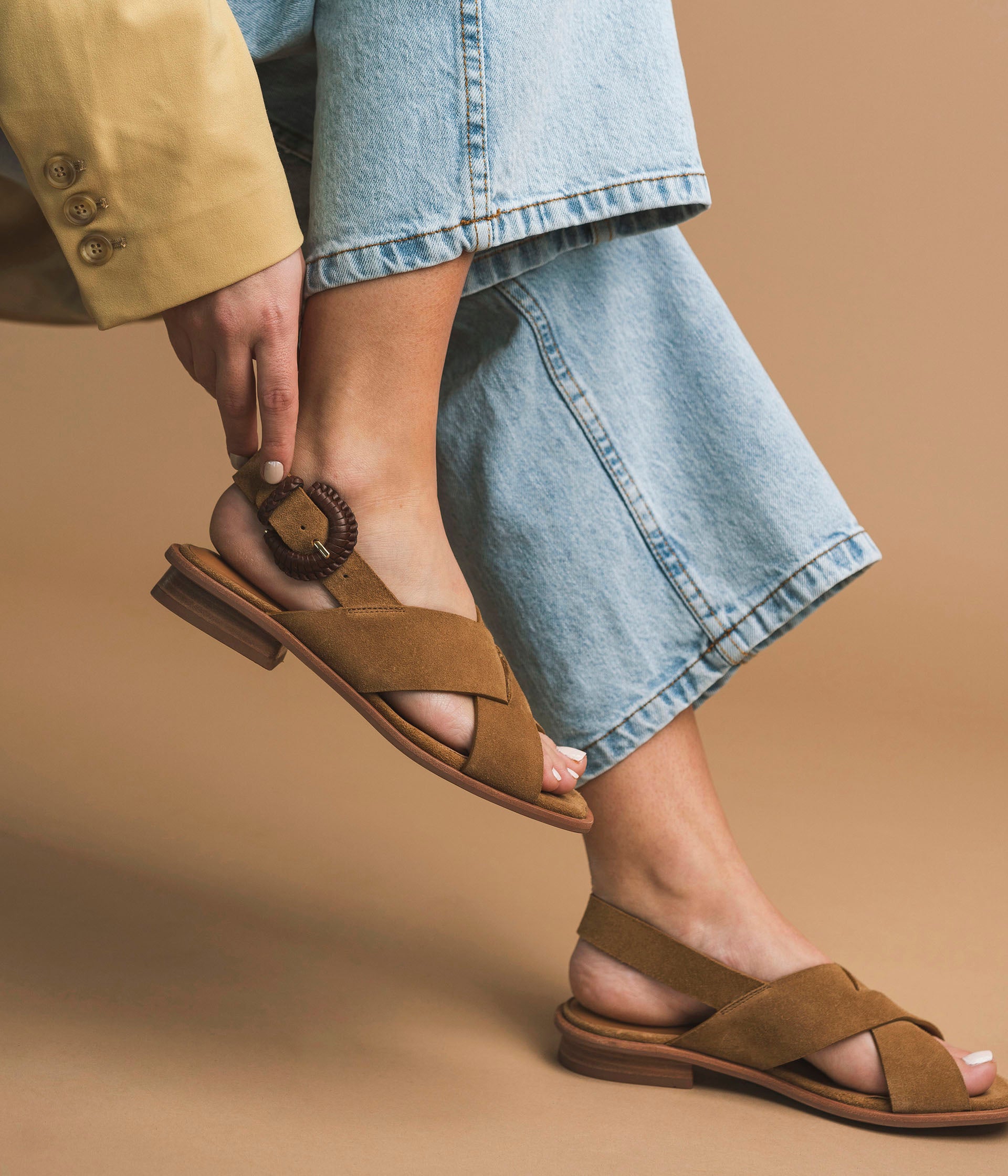 Sandale Gillie camel