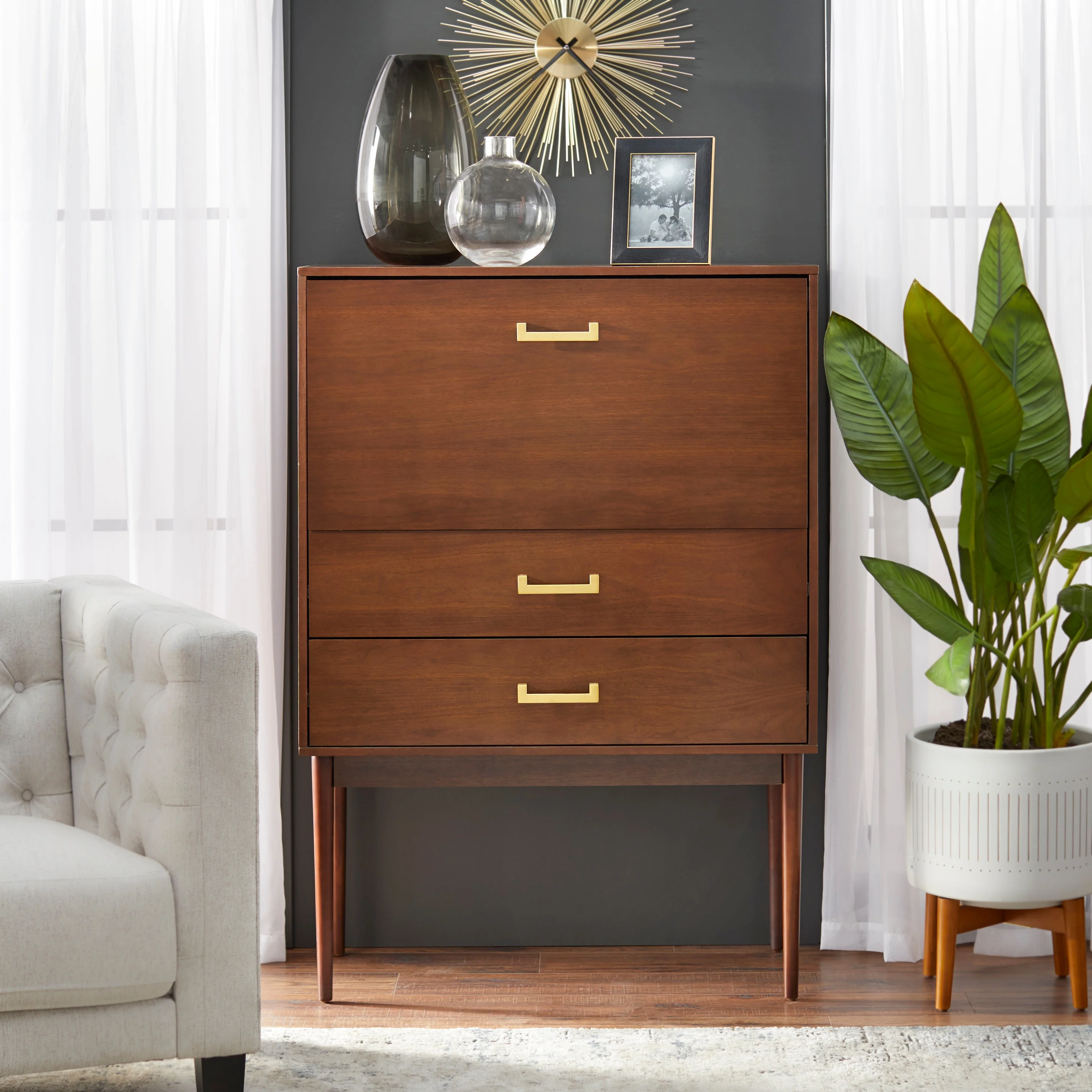 Lifestorey Jasper Tall Bar Cabinet