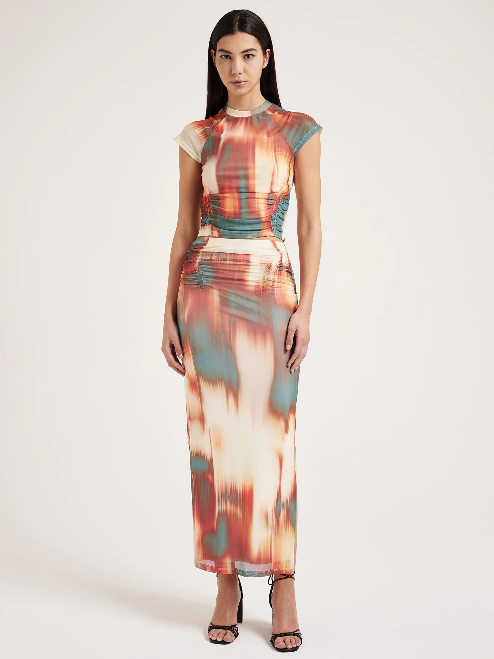 Senya Mesh Midi Skirt