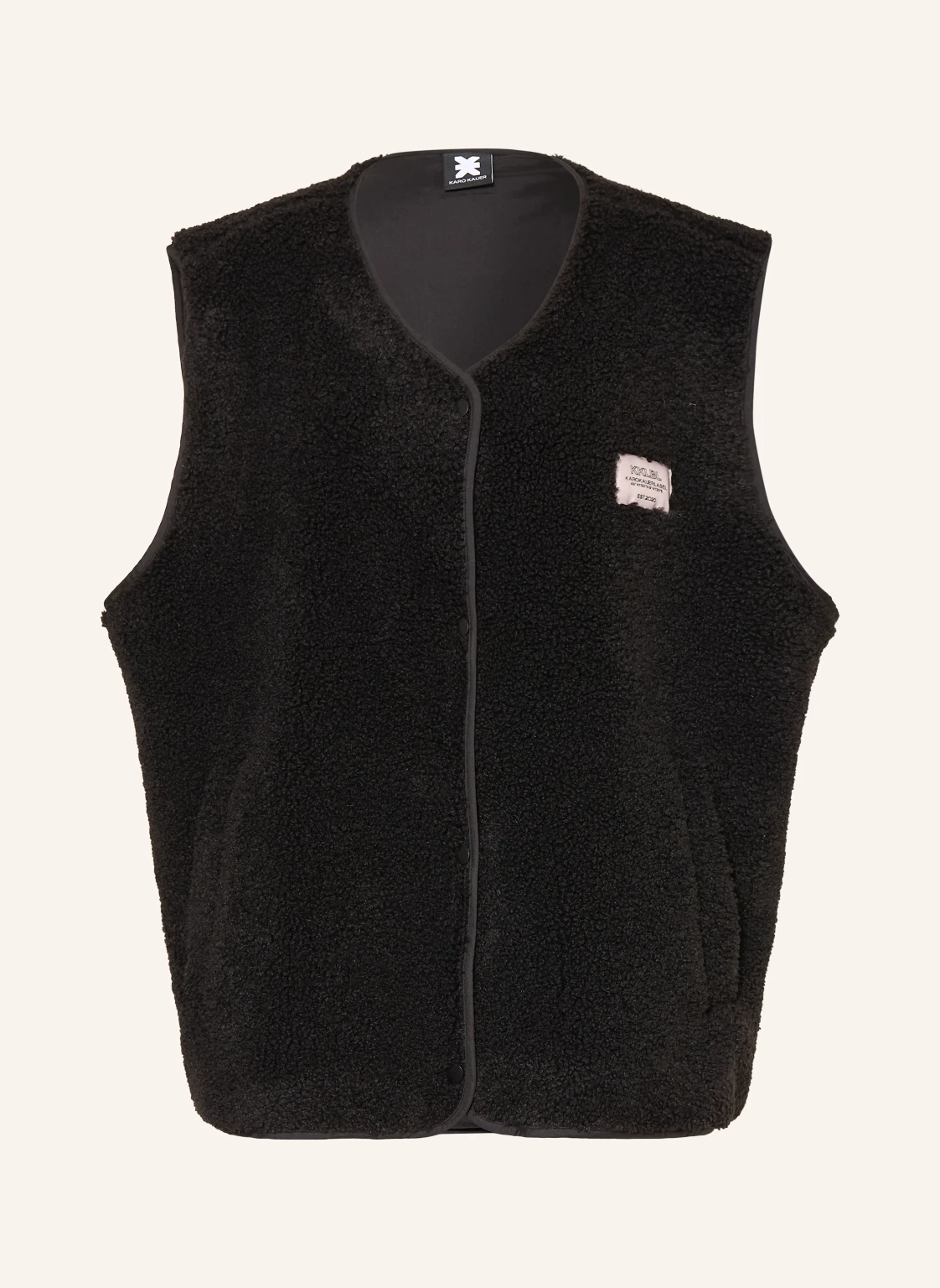 KARO KAUER Oversized-Weste aus Teddyfell
